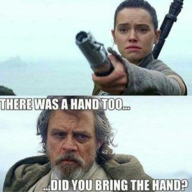 3- When You Forget That Luke Skywalker's Lightsaber Came With A Free Hand