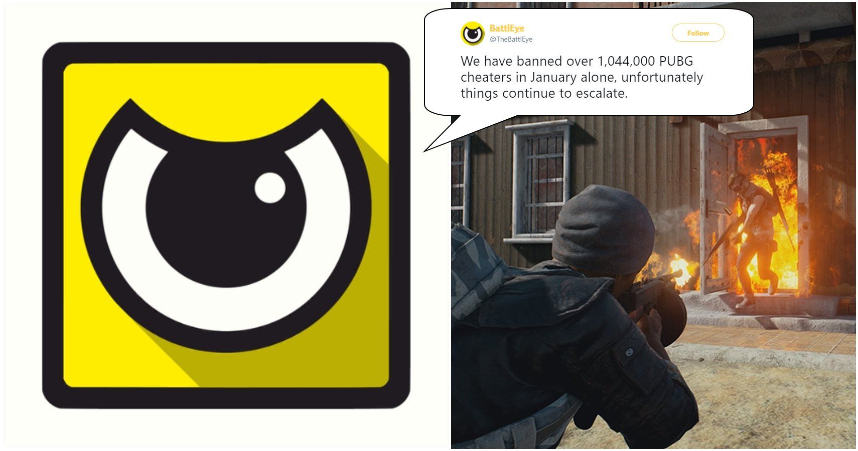BattlEye: 'We Have Banned Over 1,044,000 PUBG Cheaters In January Alone'