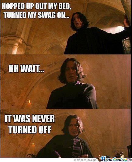 6- When Snape's Swag Is ALWAYS On