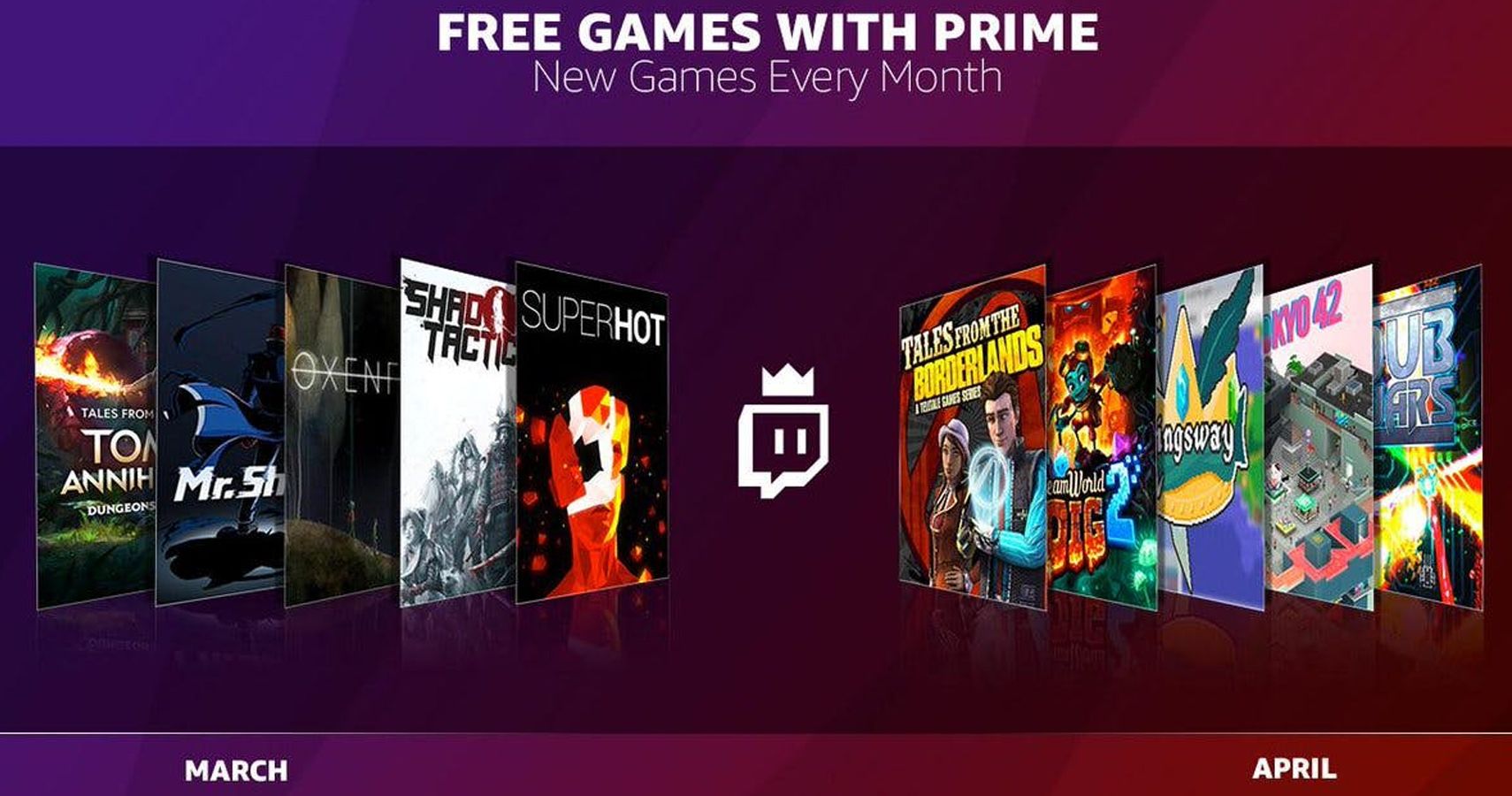 Twitch prime subscribers are set to receive monthly free games