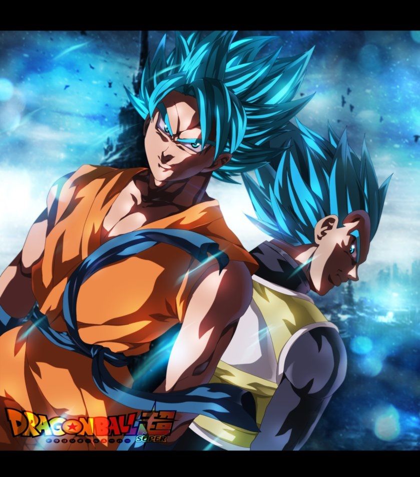 ArtStation - Gokú Old Style SSJ Blue (Gokú SSJ2 Edit)