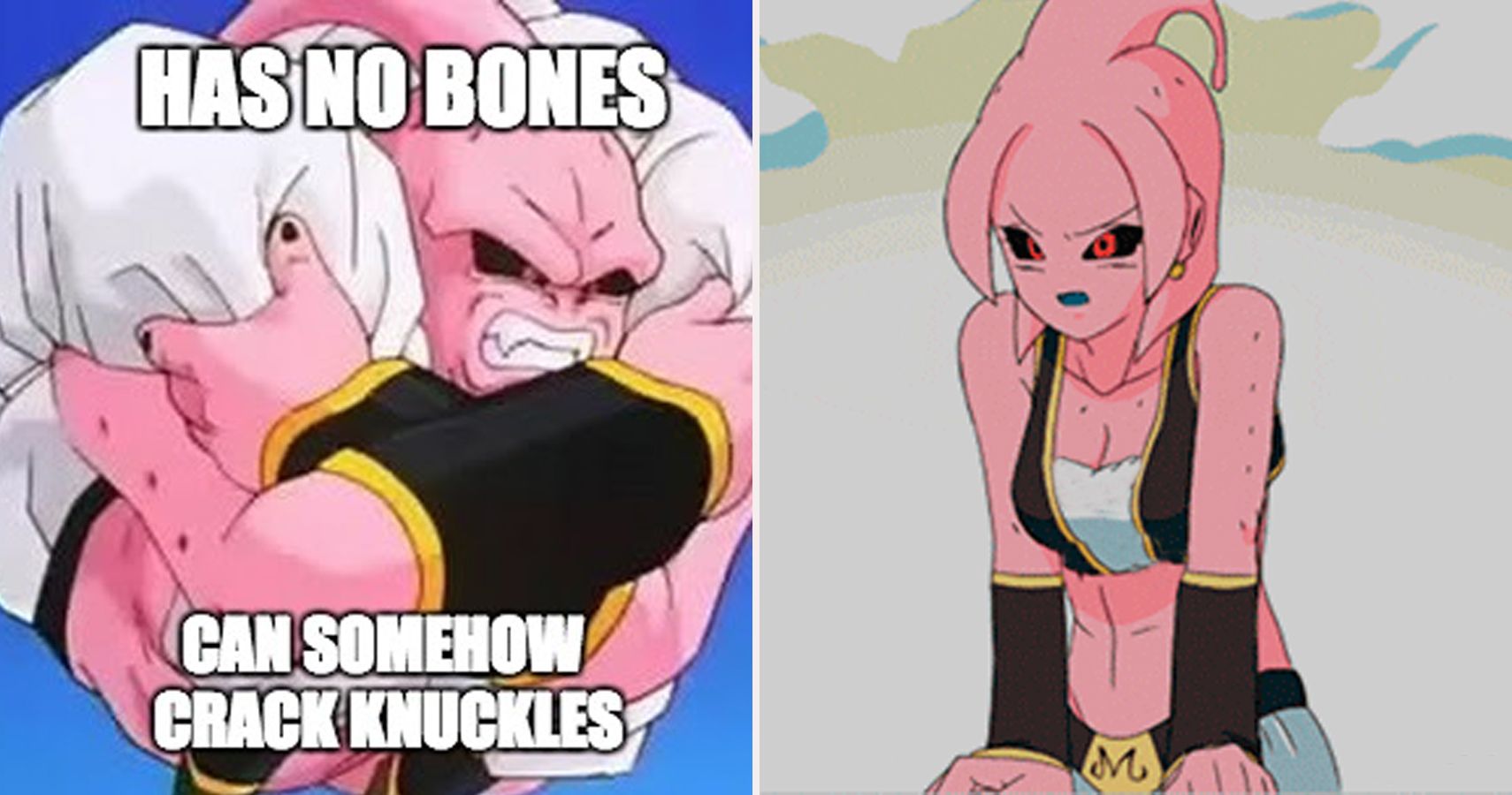 Majin Buu Looking at Hourglass