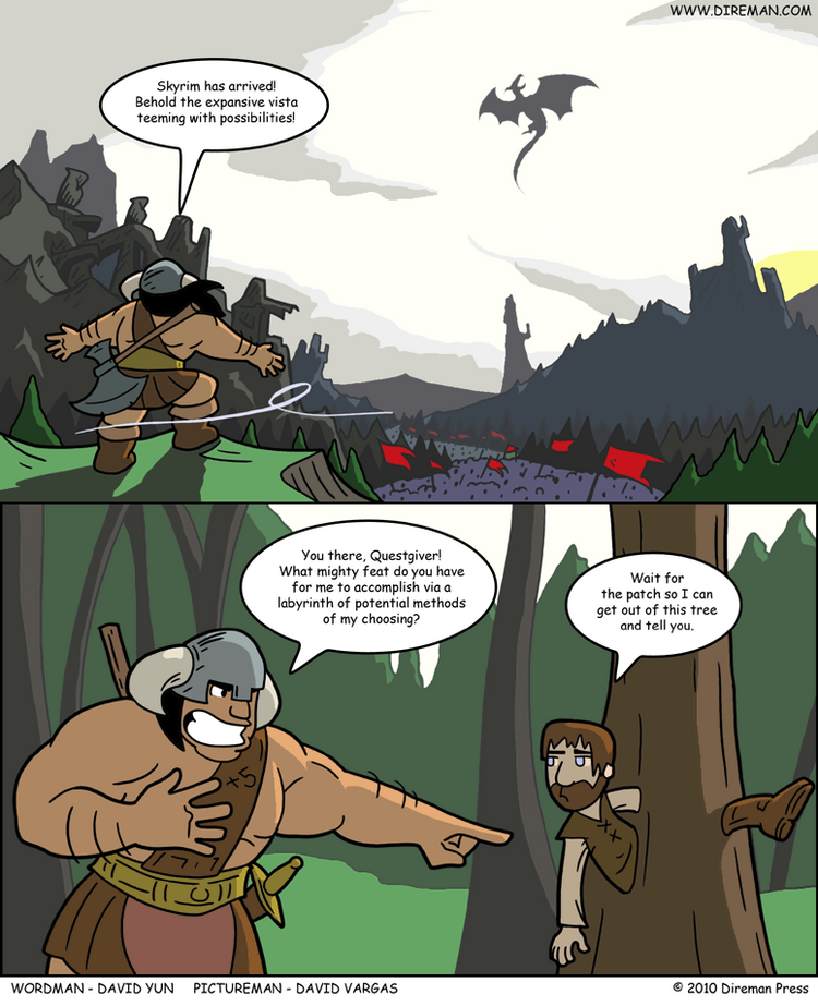 30 Hilarious Skyrim Comics That Show A Different Side Of The Game