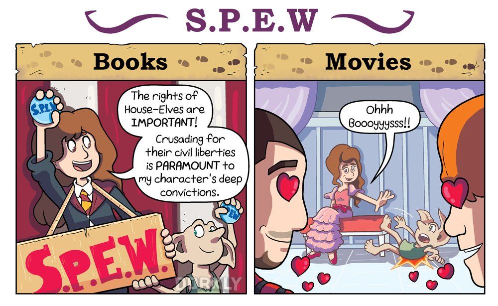 Battle of Pottermore 25 Hilarious Books Against Movies Comics That Make Fans Choose