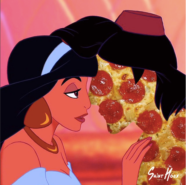 Aladdin as Pizza