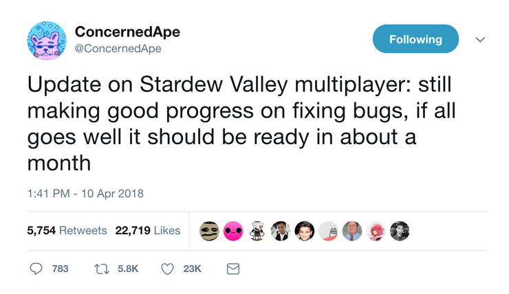 Stardew Valley Multiplayer In About A Month Says Developer