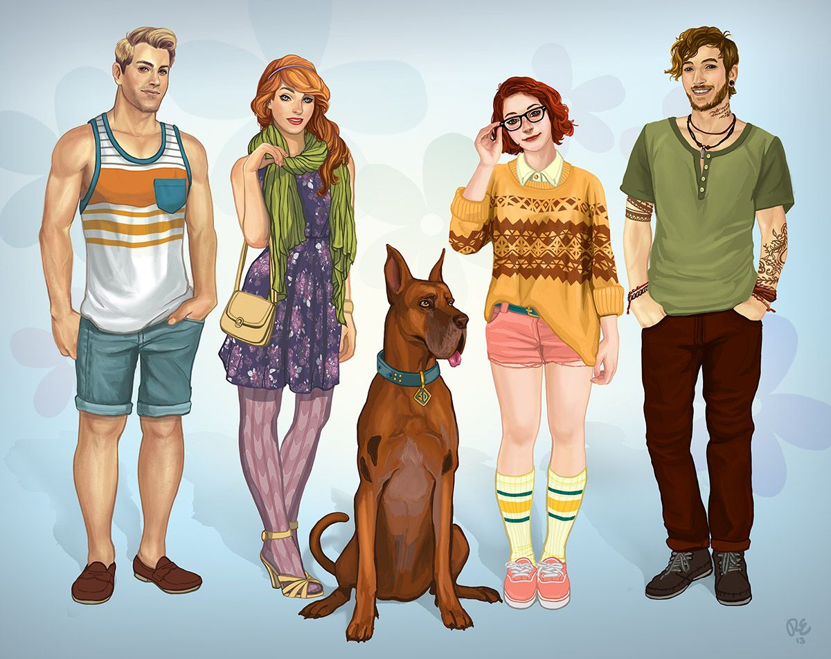 ScoobyDoo 26 Fan Pictures Of The Gang All Grown Up