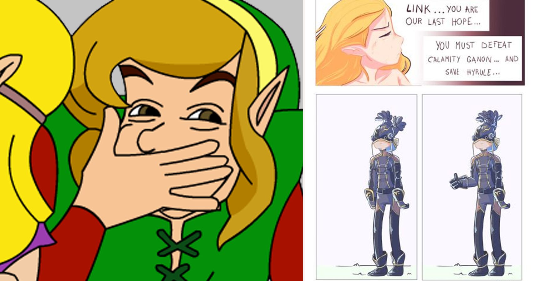 zelda and link in love comics