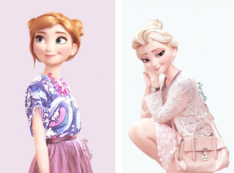 25 Cartoon Movie Characters Reimagined As College Students
