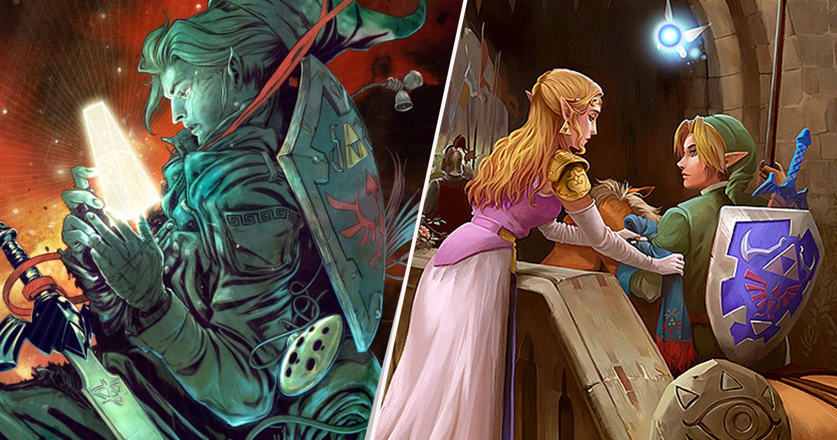 link and zelda fan art