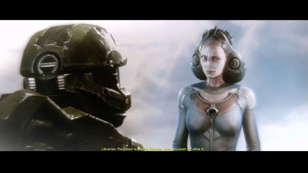 Master Chief and the Librarian in Halo 4