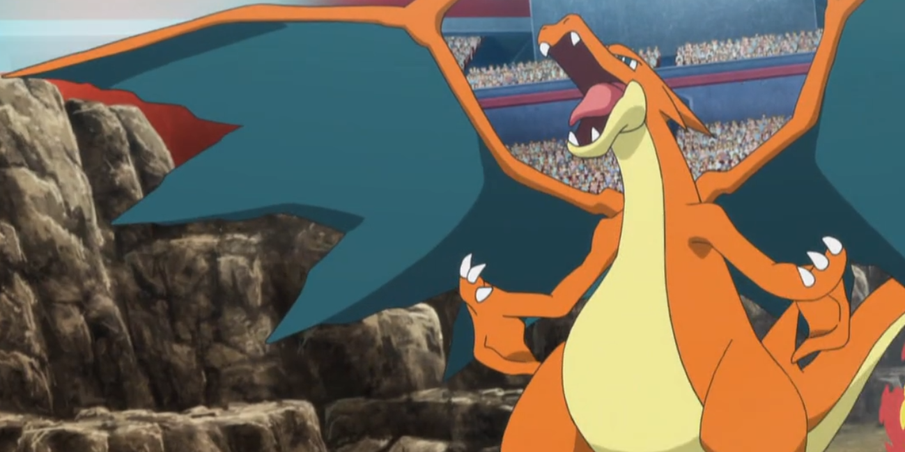 The Drought Inducing Mega Charizard Y in the Pokemon Anime Kalos League Championship