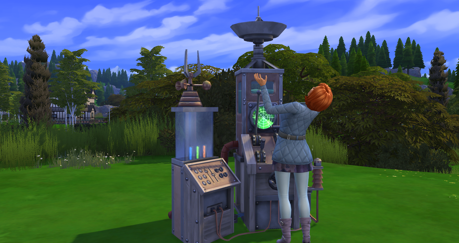 A sim using the weather machine