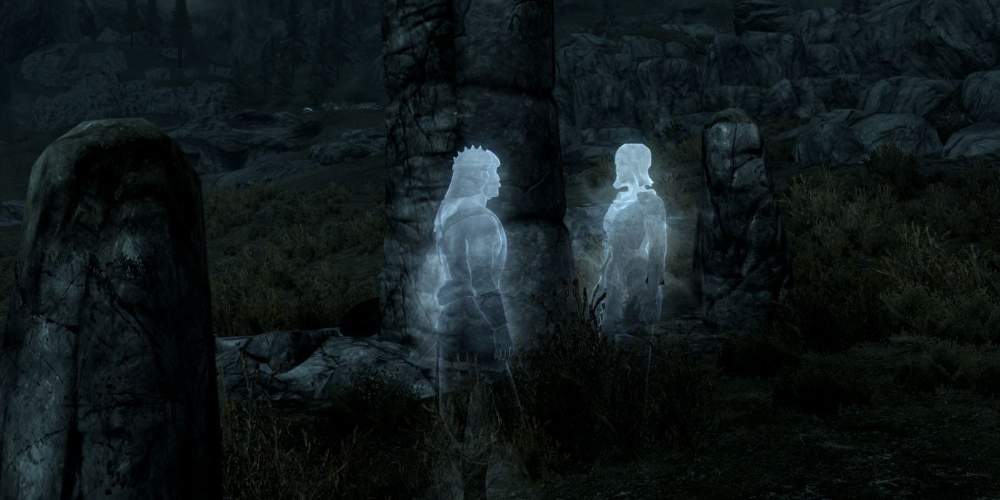 Skyrim The Two Ghosts During The Quest Book Of Love