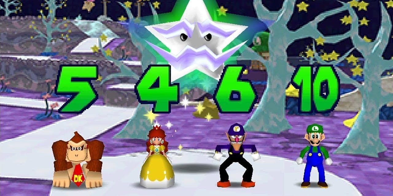 The start of a new map in Mario Party 3