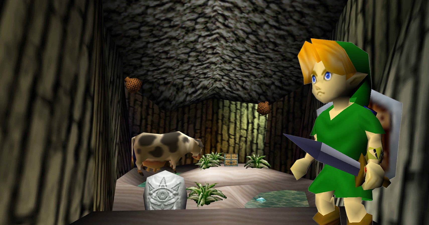 Link in The Lost Woods - The Legend of Zelda: Ocarina of Time
