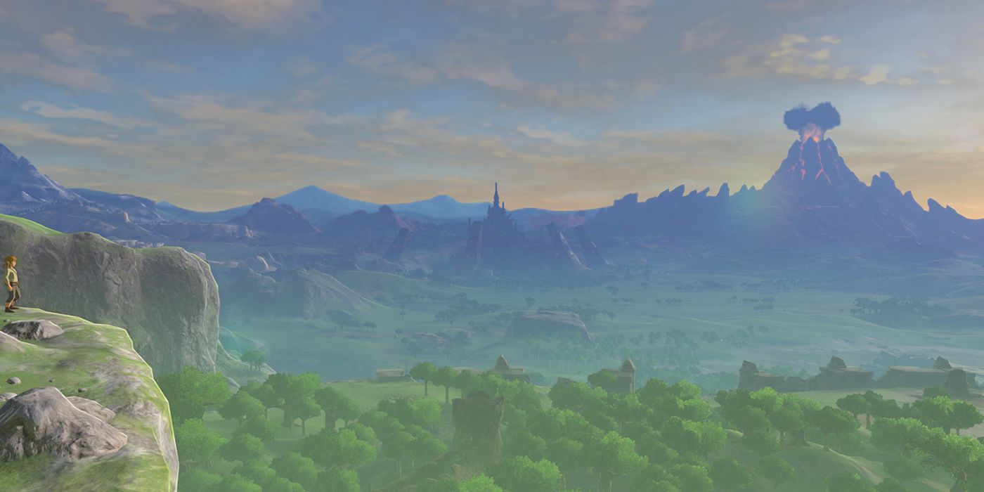 Link Looking Out At The World In Breath Of The Wild