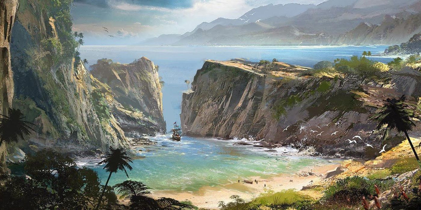 Concept Art Of Some Of The Landscape In AC: Black Flag