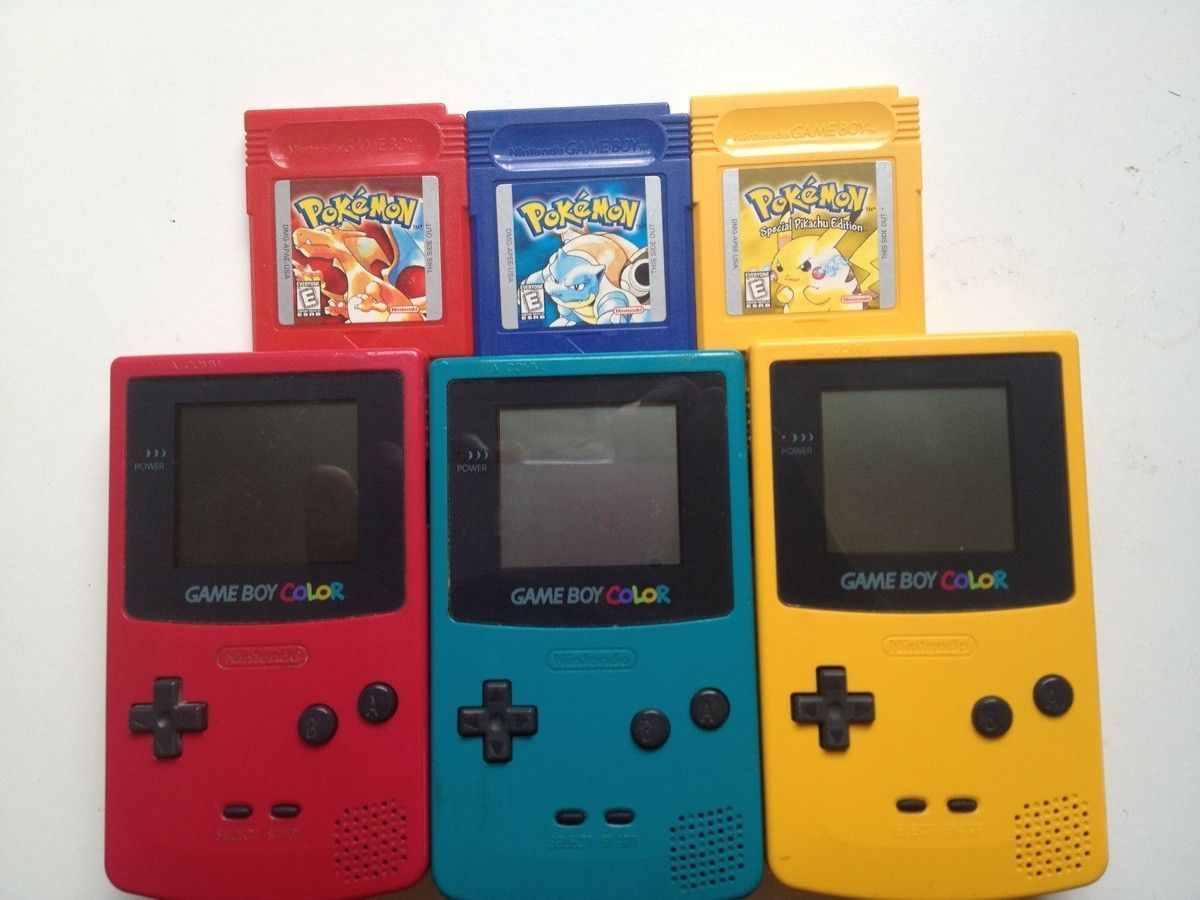 Gameboy Color Pokemon Red Blue Yellow