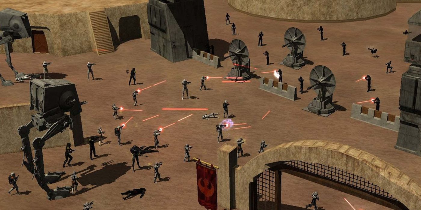 A Real-Time Battle Going On In Star Wars Galaxies