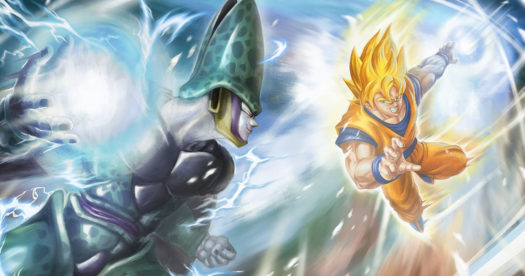 goku vs frieza and cell