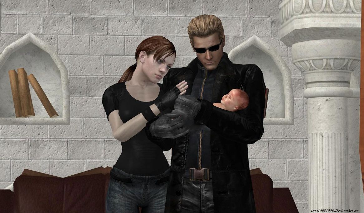 Пап 3д. Wesker x Claire. Элис и Клэр любовь. Встреча Вескера Джил и Криса в особняке Спенсера.