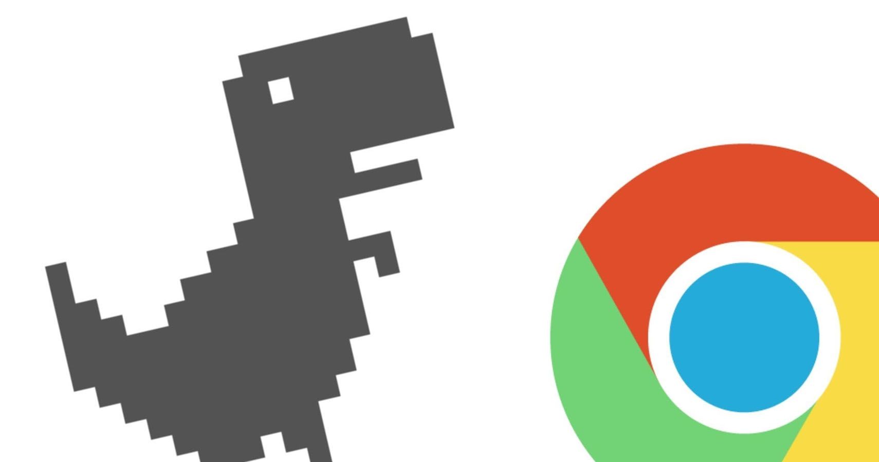 Google Chrome 10th Anniversary - Offline Dino gets a Cake & Hat