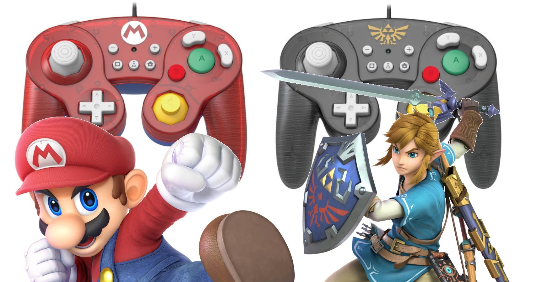 Get GameCube Switch Bundle Mario And Link Ultimate Controllers Bros. New With Smash