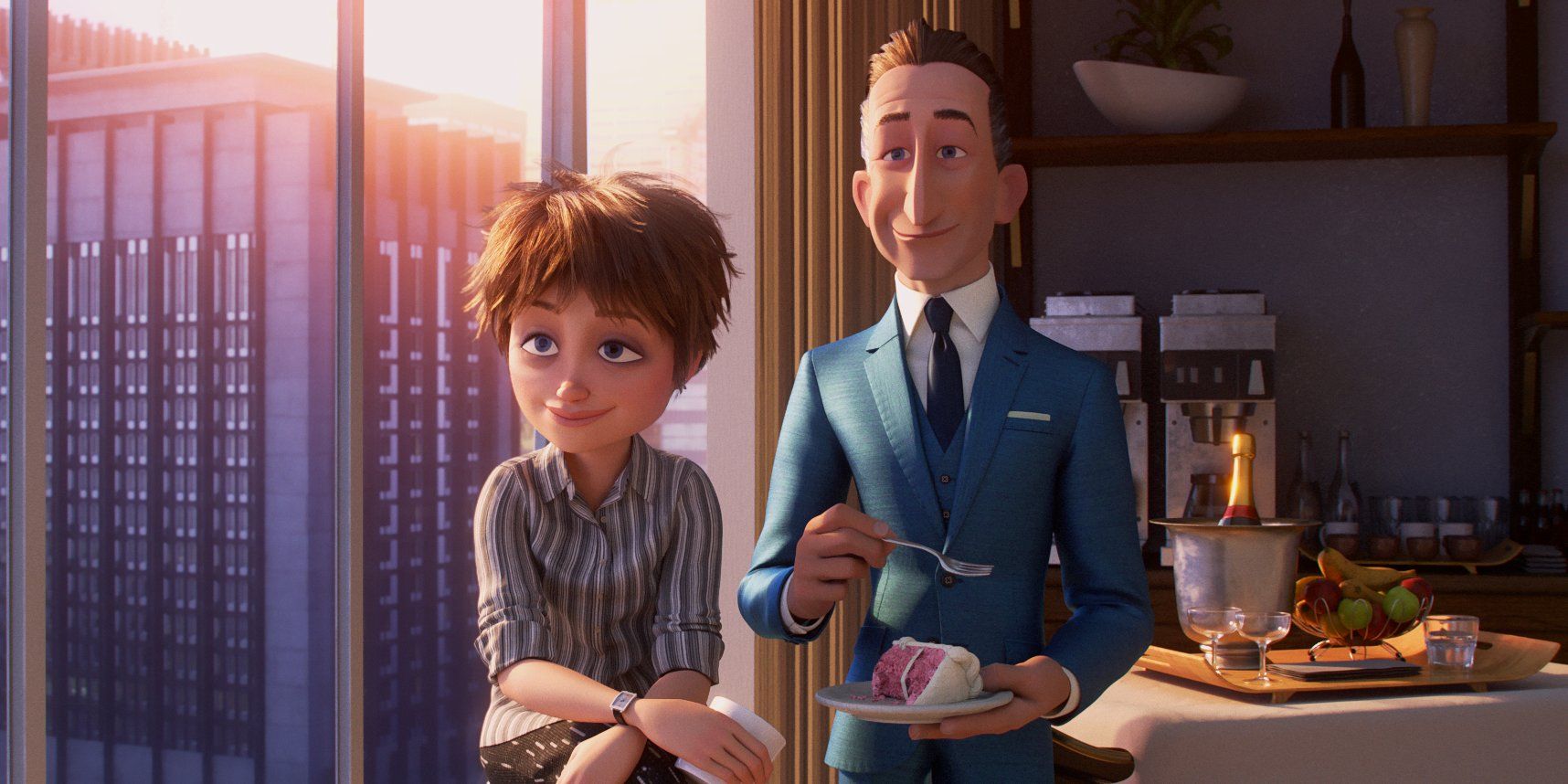 Evelyn and brother Winston in The Incredibles 2.