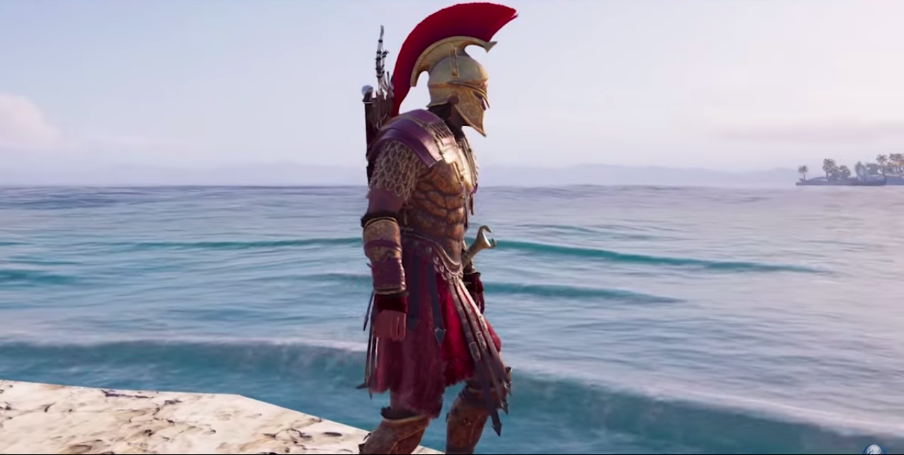 Visible unhealthy Typewriter Assassin's Creed Odyssey's Legendary Endgame Armor Sets Fully Detailed