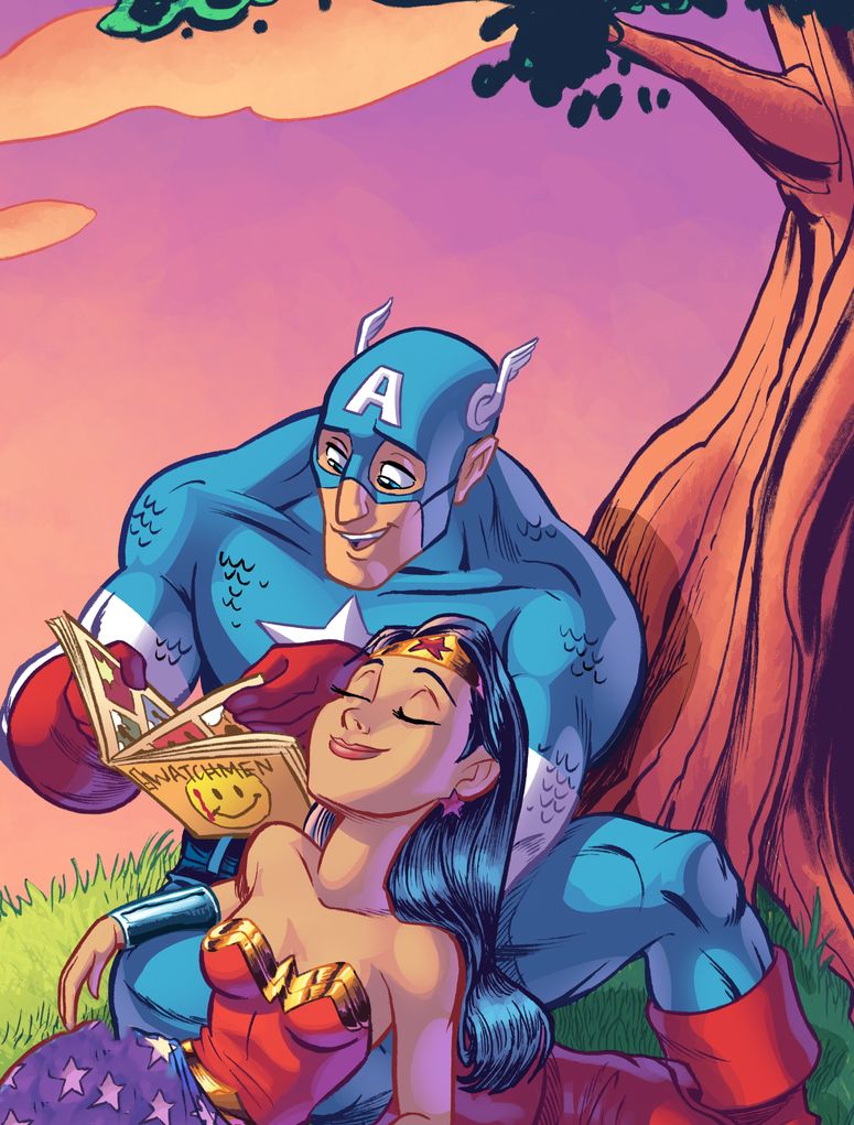 30 Extra Sweet Fan Pictures Of Unexpected Superhero Couples