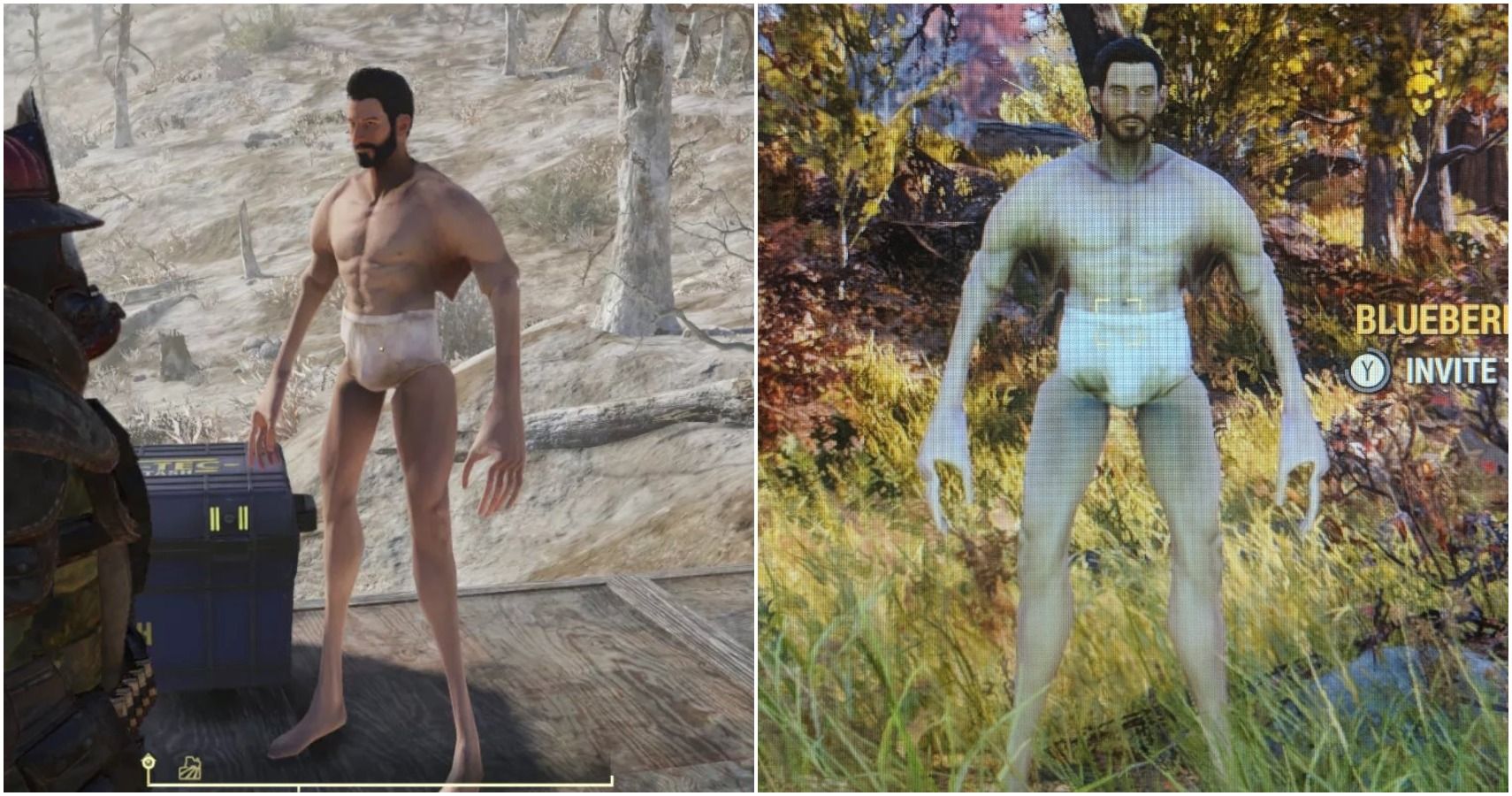 Fallout 76's Power Armor Glitch Turns You Into Slenderman In A Diaper