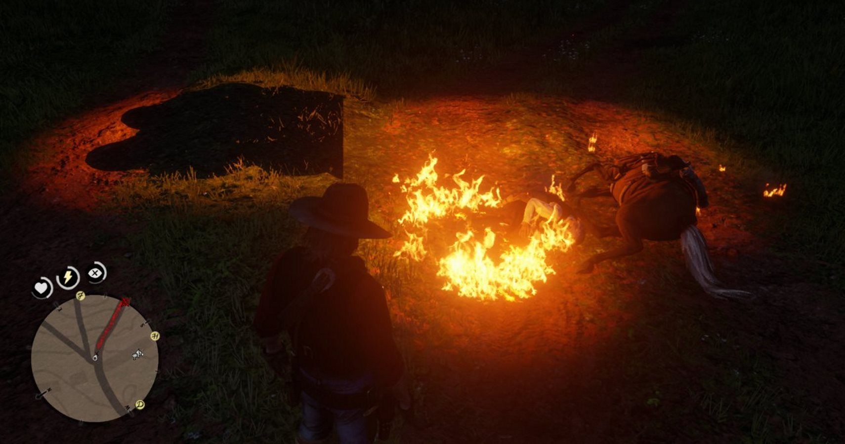 Cursed Red Dead Redemption Road Is Setting Horses On Fire