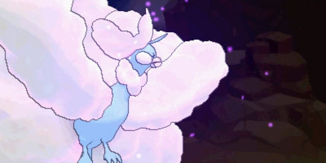Mega Altaria using a move from the side in Pokemon Omega Ruby and Alpha Sapphire