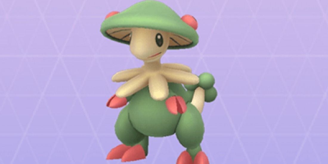 Breloom standing with a hunch in Pokemon Go