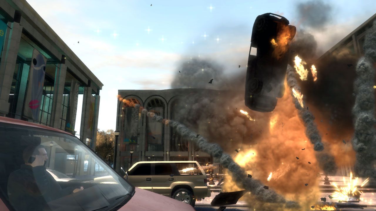 a car exploding