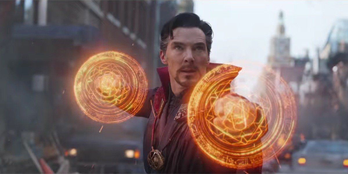 Doctor Strange casting spells in the MCU