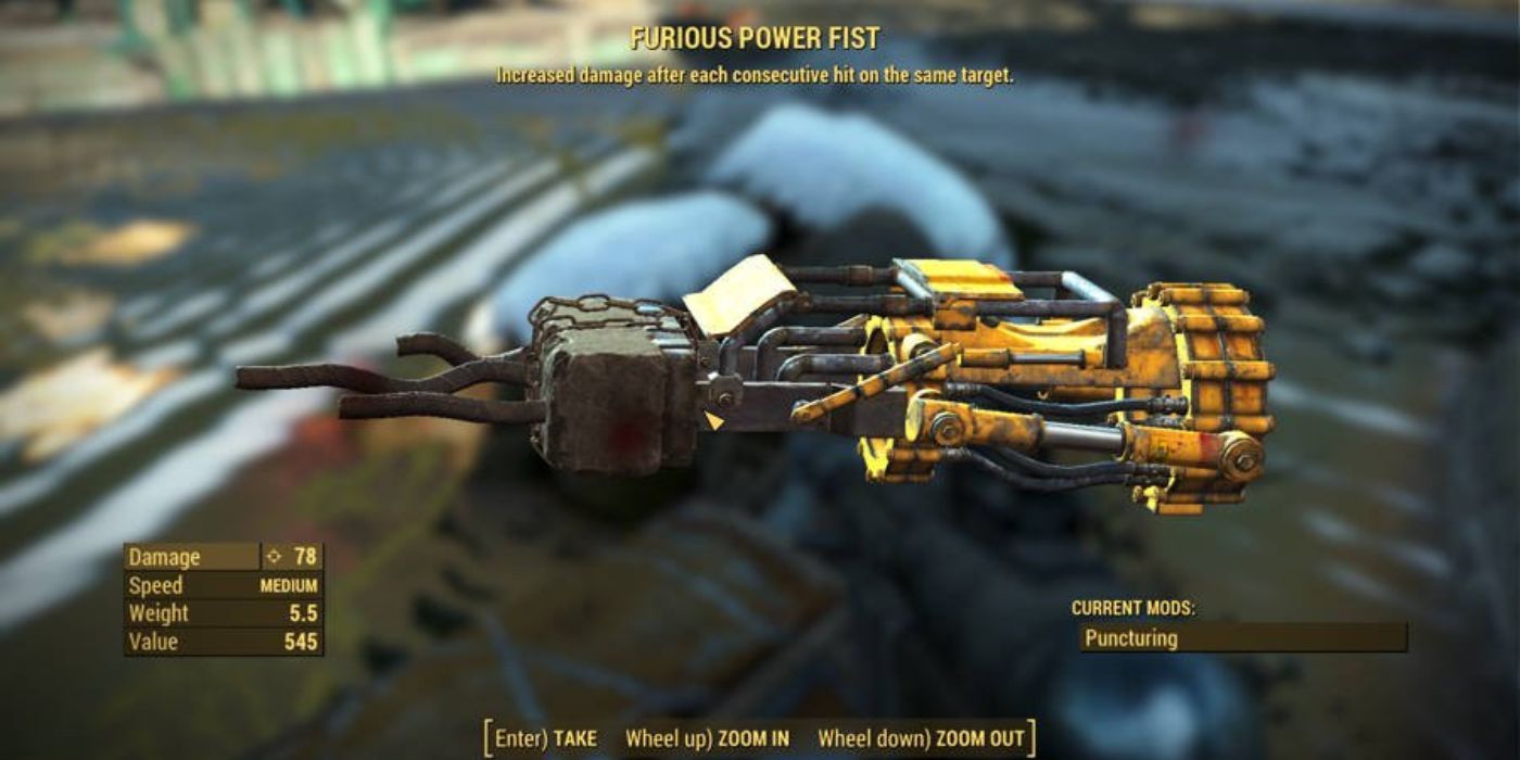 Fallout 4 furious power fist