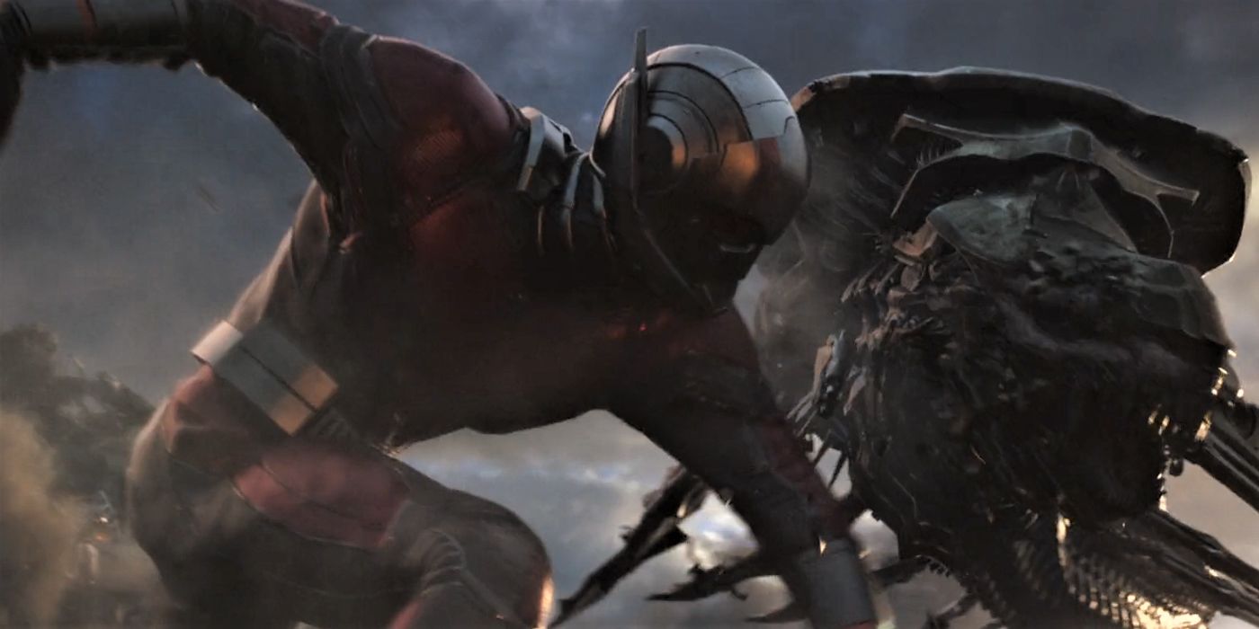 Giant-Man punching a Leviathan in the MCU