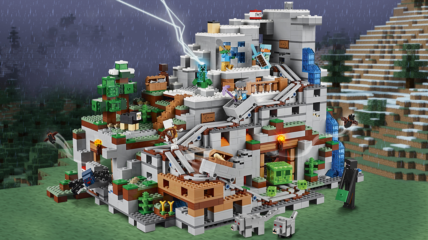 Lego Minecraft The Mountain Cave Set