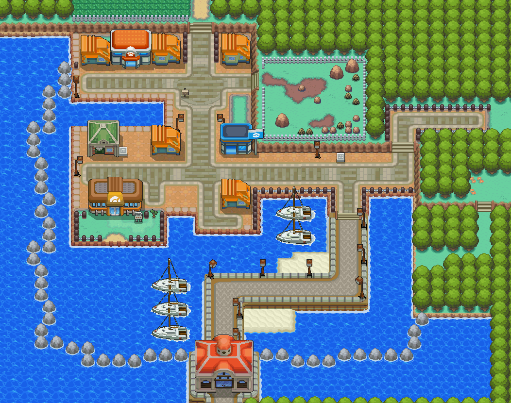 Vermilion City from HeartGold SoulSilver