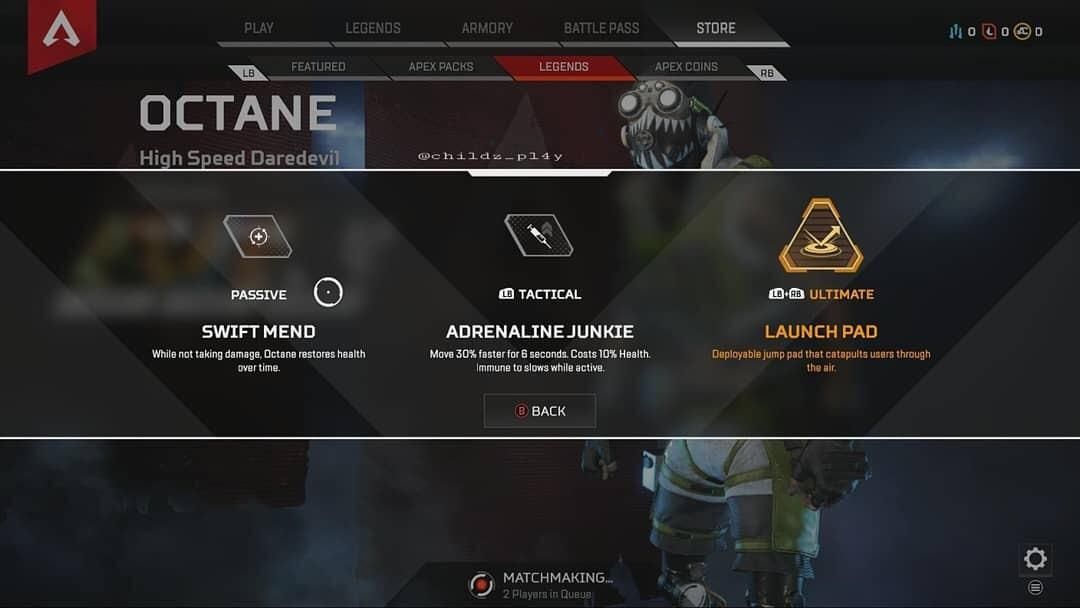 Apex Legends Octanes Abilities Have Been Leaked Including A Hopefully Not Overpowered Passive