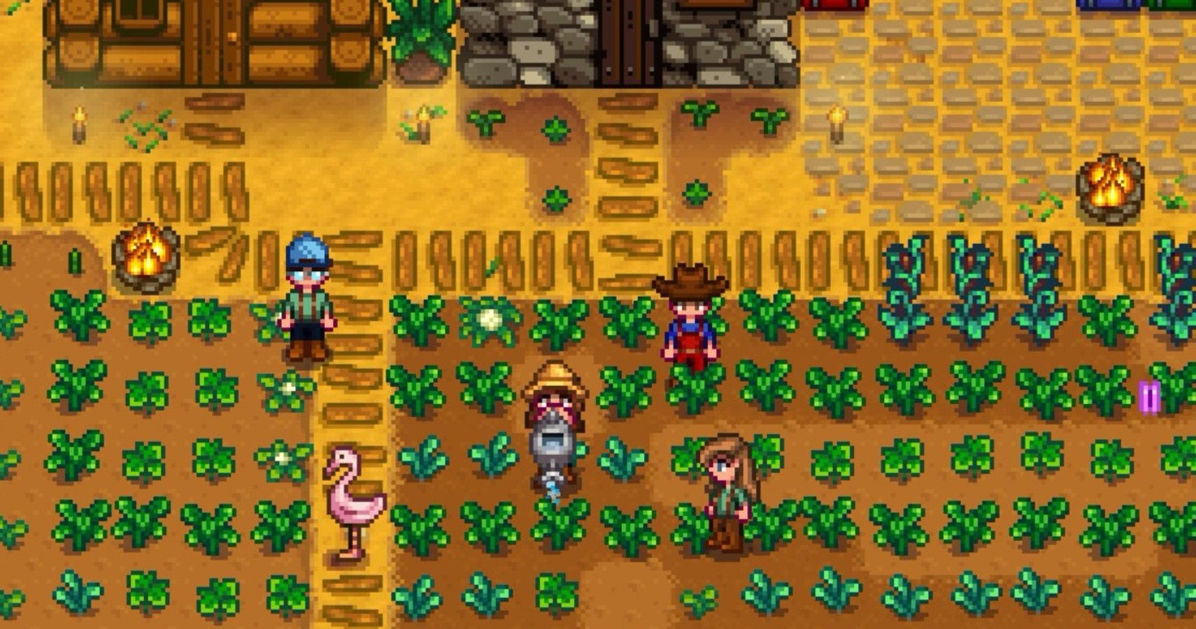 stardew Valley Multiplayer friends farming together