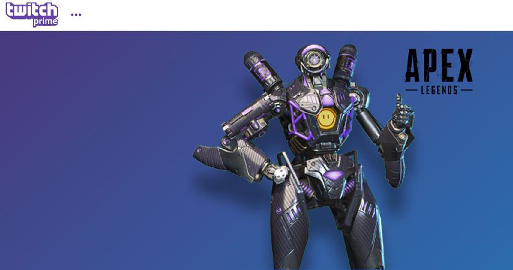 Twitch Prime members get 5 free Apex Legends packs and legendary skin