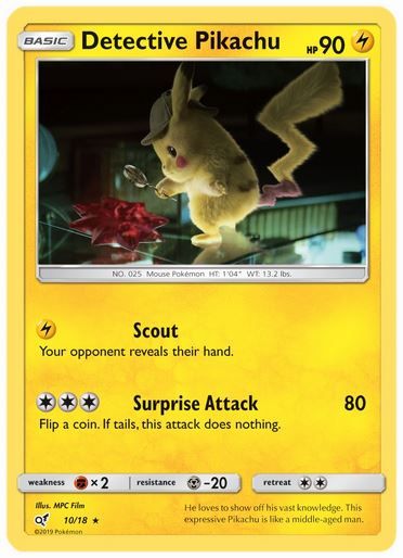 Detective Pikachus Exclusive Pokémon Cards Are Full Of Movie Spoilers