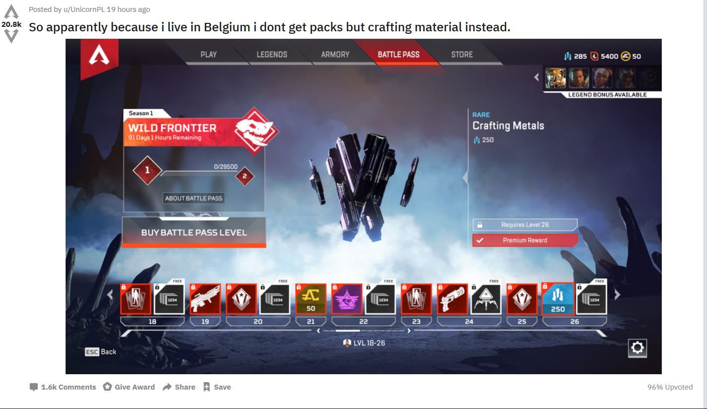 Apex Legends How To Get Crafting Materials From The Battle Pass
