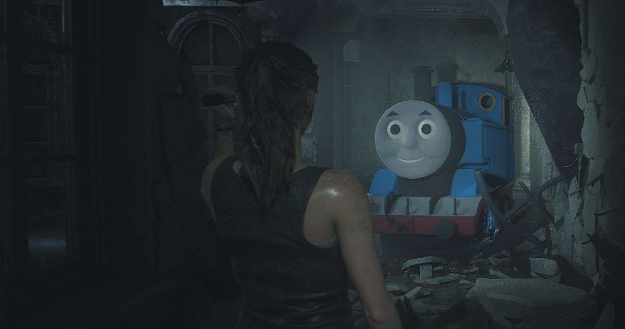 Resident Evil 2 Remake's Mr X Memes Continue as Thomas the Tank Engine Gets  Modded into Game