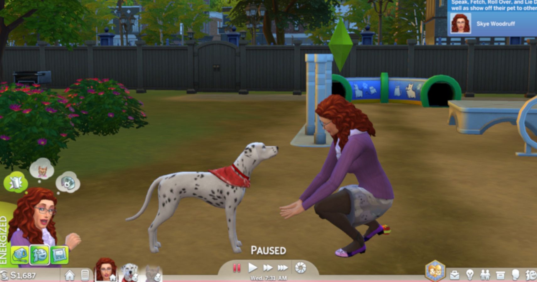 the sims 4 cats and dogs mod dog uncomfortable