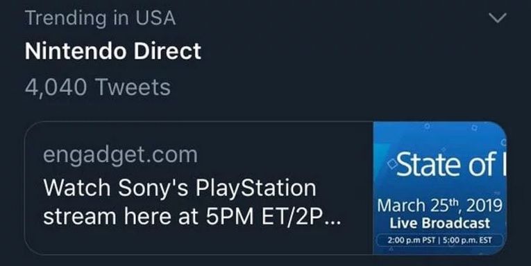 Sony State Of Play Nintendo Direct Trend Header