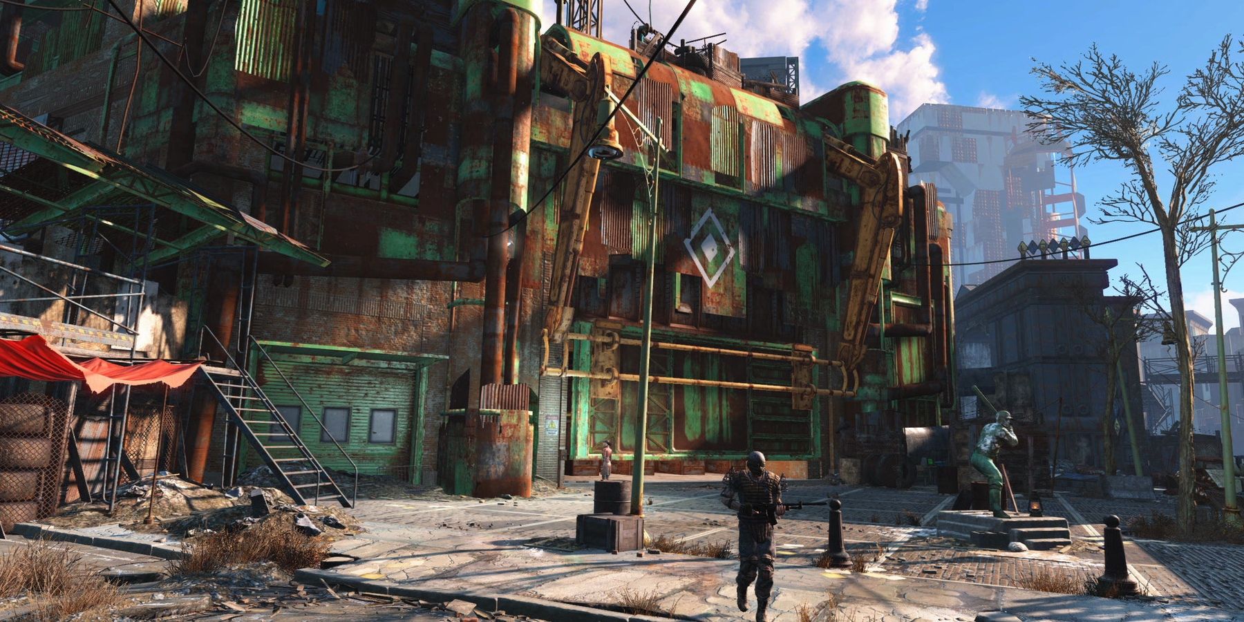 Diamond City's entrance in Fallout 4